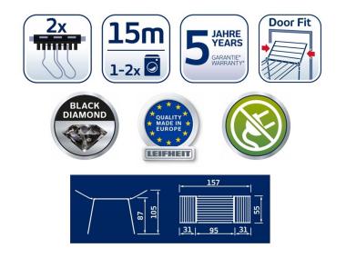 Zdjęcie: Suszarka Pegasus Black Diamond LEIFHEIT