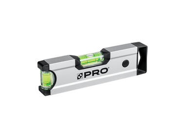 Zdjęcie: Poziomnica PRO600 anodowana srebrna z magnesami 17 cm PRO