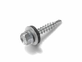Wkręt farmerski blacha do drewna od 4,8x35 mm z podkładką t14 ral 8017 KOELNER