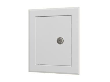 Zdjęcie: Drzwiczki rewizyjne z zamkiem metal 20x20 cm PRZYBYSZ