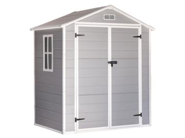Zdjęcie: Domek narzędziowy ogrodowy 210x182x141 cm z tworzywa sztucznego  Hesler 6040 MIRPOL