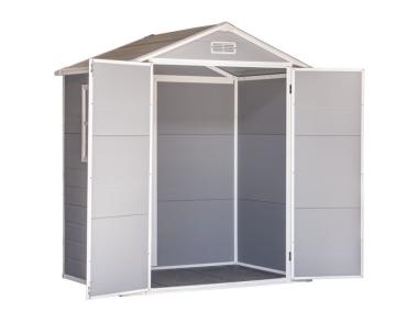 Zdjęcie: Domek narzędziowy ogrodowy 210x182x141 cm z tworzywa sztucznego  Hesler 6040 MIRPOL