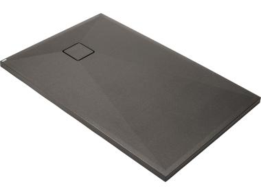 Zdjęcie: Brodzik Correo prostokątny Antracyt/Titanium granitowy 120x90 cm DEANTE