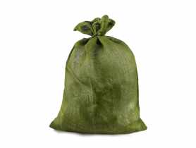 Worek jutowy 60x80 cm dekoracyjny zielony TIN TOURS