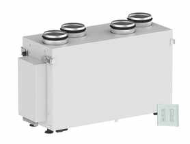 Centrala wentylacyjna z wymiennikiem krzyżowym, stojąca z króćcami do góry VENTS