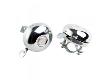 Zdjęcie: Dzwonek rowerowy Round 50 mm stalowy srebrny BOTTARI