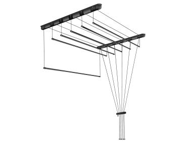 Zdjęcie: Suszarka sufitowa 6x140 cm P czarna SEPIO