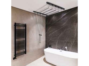 Zdjęcie: Suszarka sufitowa 6x140 cm P czarna SEPIO