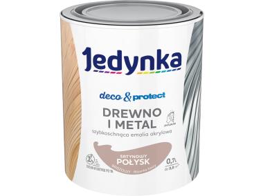 Zdjęcie: Emalia akrylowa Deco&Protect drewno i metal satynowy połysk brązowy 0,7 L JEDYNKA