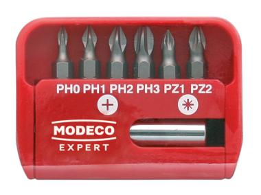 Zdjęcie: Zestaw bitów 25 mm PH1 PH2 PZ1 PZ2 SL5 SL6 5 - blister - 7 elementów RAWLPLUG