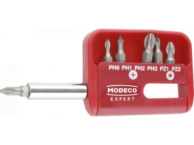 Zdjęcie: Zestaw bitów 25 mm PH1 PH2 PZ1 PZ2 SL5 SL6 5 - blister - 7 elementów RAWLPLUG