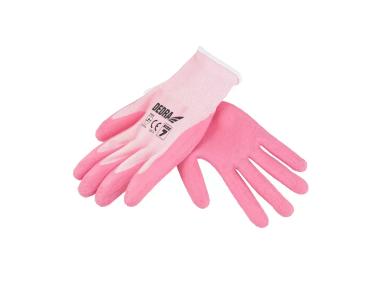 Zdjęcie: Rękawice robocze lateksowe rozmiar 8 DEDRA