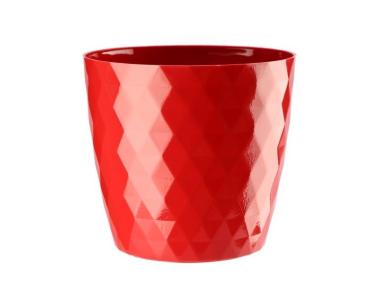 Zdjęcie: Doniczka Cristal 18 cm czerwona VERDENIA
