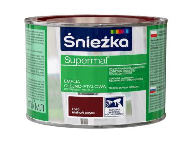 Zdjęcie: Emalia Supermal mahoń F545 0,4L ŚNIEŻKA