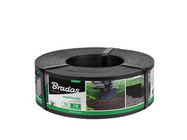 Zdjęcie: Obrzeże Wood Border 78 mm x 2,8 mm x 10 m, czarny BRADAS