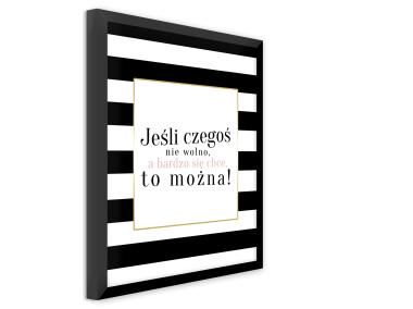Zdjęcie: Obraz Modernpik2 30x40 cm Fr304 Nie Wolno STYLER
