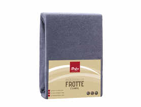 Prześcieradło Frotte z gumką 160x200 cm grafitowe MISS LUCY