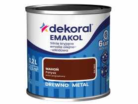 Emalia ftalowa Emakol Strong mahoń 0,2 L DEKORAL