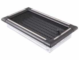 Kratka kominkowa wentylacyjna Exclusive 16x32 cm z żaluzją grafit, inox PARKANEX