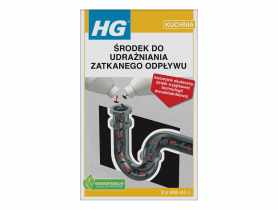 Środek do udrażniania zatkanego odpływu podwójna moc HG