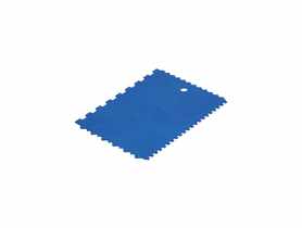 Szpachla z tworzywa sztucznego, uniwersalna, zębata 175x130 mm KUBALA