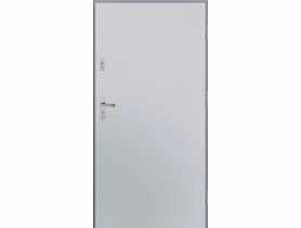 Drzwi zewnętrzne stalowo-drewniane Disting Otello 01 Biały 90 cm prawe KR CENTER