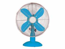 Wentylator biurkowy metalowy 35 W niebieski VOLTENO