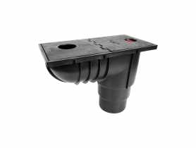 Osadnik rynnowy 110 mm czarny TYCNER