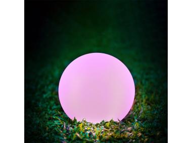 Zdjęcie: Lampa solarna LED kula RBBW 50 cm z pilotem SANICO