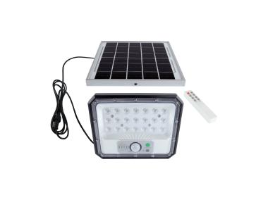 Zdjęcie: Naświetlacz solarny SMD Led z czujnikiem ruchu Heros 7 W CW czarny STRUHM