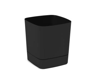Zdjęcie: Donica z podstawką Clima 30x30 cm czarna LAMELA PLASTIC
