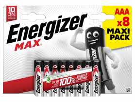 Baterie alkaliczne MAX AAA/R3 LR03 1,5 V 8 szt. ENERGIZER