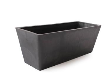 Zdjęcie: Doniczka 35x14x13 cm czarna prostokątna TIN TOURS