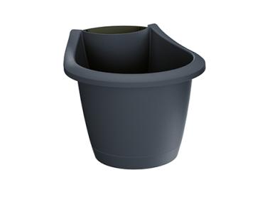 Zdjęcie: Doniczka Respana Belt antracytowy 217x178x220 mm PROSPERPLAST
