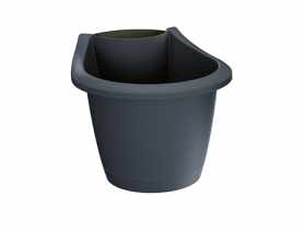 Doniczka Respana Belt antracytowy 217x178x220 mm PROSPERPLAST