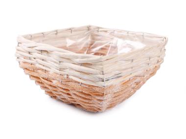 Zdjęcie: Osłonka wiklinowa na doniczkę 27x27x14 cm TIN TOURS