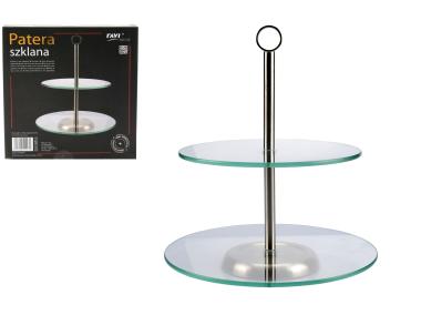 Zdjęcie: Patera szklana dwupoziomowa art. 51423 DECOR