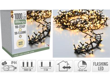 Zdjęcie: Łańcuch świetlny 20 m 1000 led ciepły biały KOOPMAN