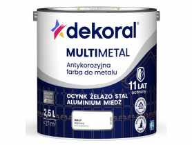 Farba do metalu Multimetal Antykorozyjna Biały 2,5 L DEKORAL