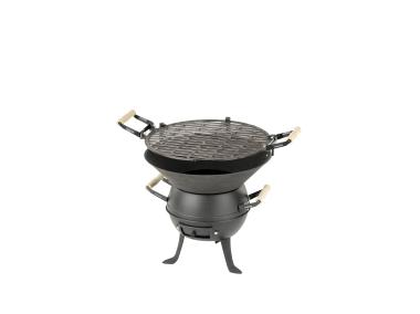 Zdjęcie: Grill żeliwny beczułka Valencia fi. 36 cm ACTIVA BASICLINE