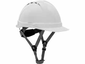 Hełm przemysłowy ochronny, wentylowany, biały, kat. II, CE, LAHTI PRO