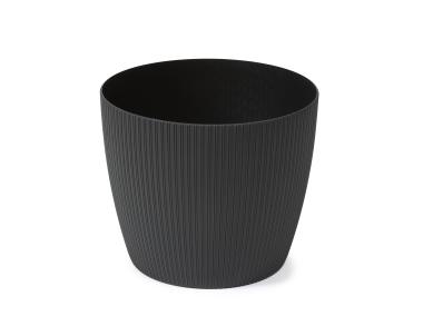 Zdjęcie: Osłonka-doniczka Magnolia recycled 190 mm jumper czarny LAMELA