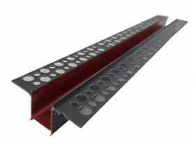Listwa do boniowania PVC bez siatki BP11 H2R L300 szary ciemny BELLA-PLAST