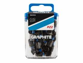 Bity udarowe PZ2 x 25 mm, 20 szt. GRAPHITE
