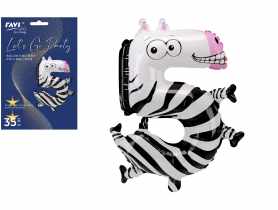 Balon foliowy LGP 40 cm Animals Cyfra 5 DECOR