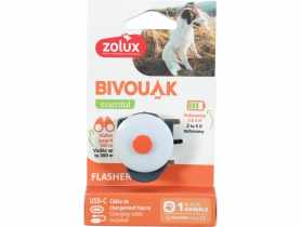 Świecąca zawieszka do obroży dla psa Bivouak niebieska ZOLUX