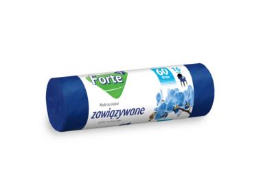 Zdjęcie: Worki na śmieci zawiązywane LDPE 60 L - 16 szt. FORTE+