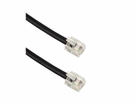 Kabel telefoniczny RJ11, 2 m, czarny BMTF02 DPM SOLID