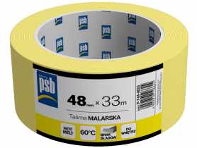Taśma malarska żółta PSB 48 mm x 33 m SILA