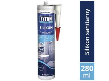 Zdjęcie: Silikon sanitarny bezbarwny 280 ml Euro-Line TYTAN